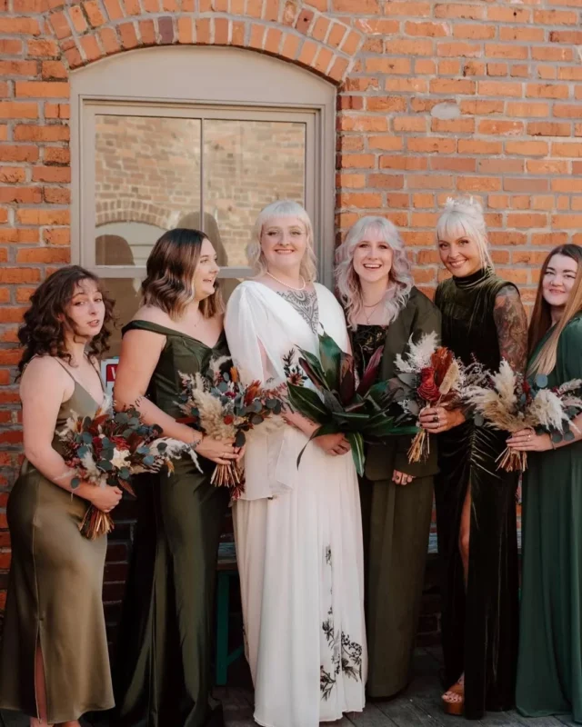 This wedding party brought a modern edge to classic bridal style, embracing deep hues, textured florals, and luxe fabrics against the backdrop of our historic brick walls. 

A perfect reminder that your wedding should feel like  y o u 🤍  

Venue: @savannahbottleworks @fetewell 
Photography: @liv.nelsonphoto

#bridalstyle #weddingparty #bridalparty #bridesmaids #bouquet #wedding #weddingstyle #savannahbottleworks #weddingvenue #historicweddingvenue #historiccharm