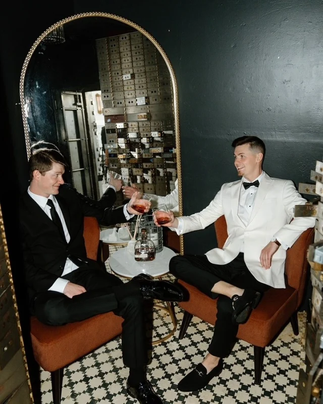 Bank vault that gives speakeasy vibes, what could be better

Photography: @joshuabinghamphoto
Hair & Makeup: @meganwiththegoodhair
Dress: @antoniogual
Lashes: @blink.lashes
Nails: @phuong.nailedit

#citizensballroom #marylandweddingvenue #marylandwedding #dmvwedding #historicweddingvenue #2025wedding #weddingtrends #pinterestwedding #2025bride #2025weddingtrends