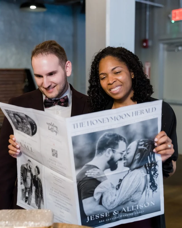 Your weekly dose of wedding inspiration! Custom newspapers are our favorite trend so far this year 📰

Photography: @oncelikeaspark
Coordination: @yourday_yourway
Florals: @sbblooms
Catering: @beefalobobs
Gown: @bridalboutiquecolumbia
Bridesmaid Dresses: @azazieofficial
Rings: @doamore @davidyurman
Ice Cream: @jenisicecreams 
Bride: @jesslallz

#mainstreetballroom #marylandweddingvenue #marylandwedding #dmvwedding #historicweddingvenue #2025wedding #weddingtrends #pinterestwedding #outdoorweddingvenue