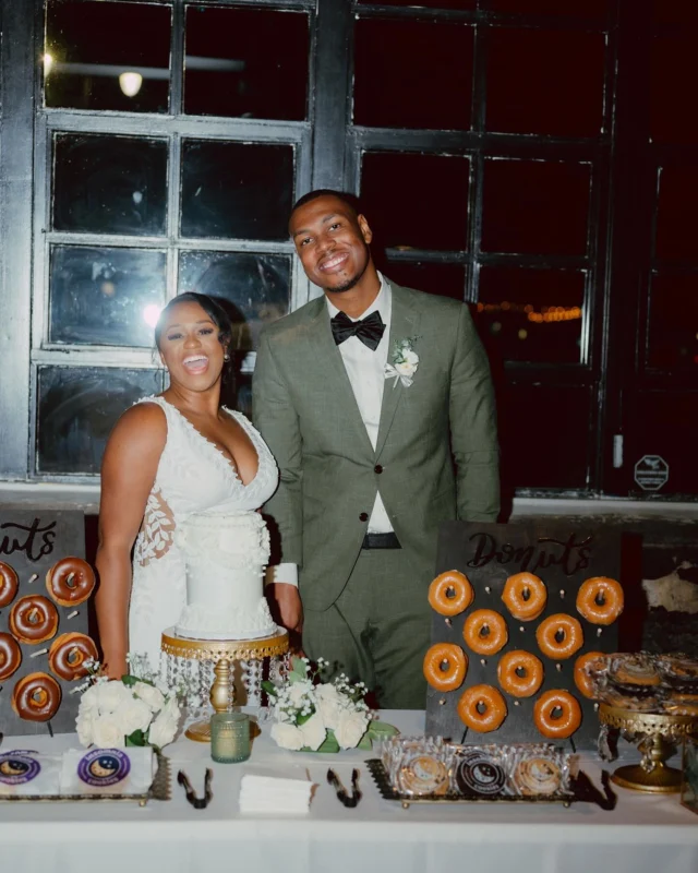Hole-y matrimony 🍩 

(We held off on making this joke as long as we could 😤)

Photography @jessarosemoments

#mainstreetballroom #marylandweddingvenue #marylandwedding #dmvwedding #historicweddingvenue #2025wedding #weddingtrends #pinterestwedding #outdoorweddingvenue