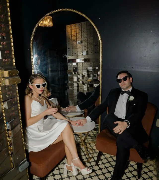The vault always gives main character energy

Photography @niandxiaophotography 
Planner @wilsondesignsandevents
Rental @selecteventgroup
HMA @truecolorsbeautyco
Floral @lechateaudecrystale
Catering @libscatering
Band @bachelorboysband
Cake @boulangeriechristophe
Bridal gown @ashleygracebridal

#citizensballroom #historicweddingvenue #marylandwedding #marylandweddingvenue #dmvwedding #2025weddingtrends