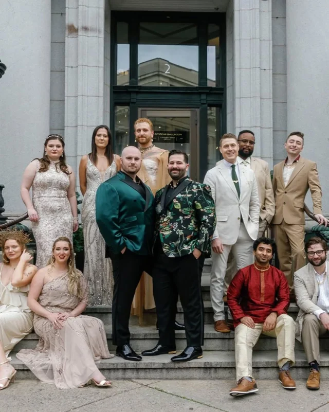 Clean lines, expressive style, and the kind of energy that can’t be staged. @citizensballroom was the perfect match for this kind of magic.

Venue: @citizensballroom @fetewell
Photo: @etherealloveco
Suits: Bushlers of Baltimore
Shoes: @louboutinworld
Invitation: @minted
Florist: DIY
Food: @peruvianbrothers
Dessert: @gocodough and @nightingaleicecream 
DJ + Entertainment: @benefactorevents

Frederick Maryland Wedding Venue | Maryland Wedding Venue | Fetewell | Citizens Ballroom | #citizensballroom #fetewell  #frederickwedding #historicweddingvenue #weddingvenue #marylandwedding #maryland #fetewell