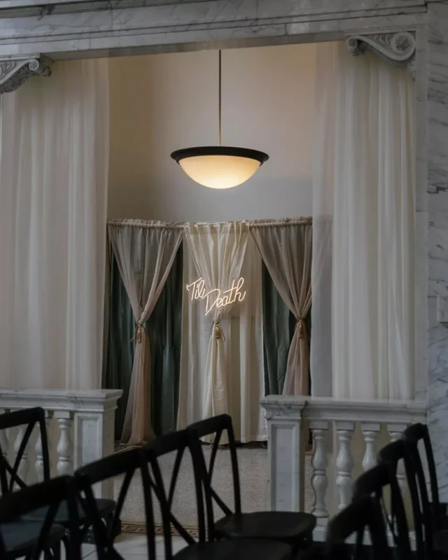 ’Til death… and the dance floor ✨

This Citizens Ballroom reception was proof that forever doesn’t have to feel too serious—it can glow in neon, pulse with energy, and fill a historic space with personality. 

Photography: @etherealloveco
Suits: Bushlers of Baltimore
Shoes: @louboutinworld
Invitations: @minted
Florist: DIY
Food: @peruvianbrothers
Dessert: @gocodough and @nightingaleicecream 
DJ + Entertainment: @benefactorevents

#fallwedding #citizensballroom #lgbtqwedding #marylandweddingvenue #fetewell #historicweddingvenue #weddingreception