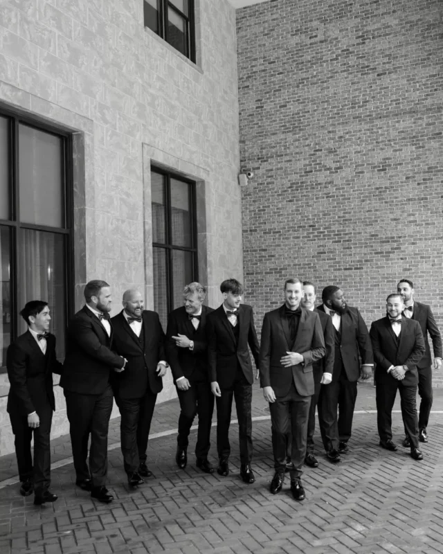 The details matter, but the energy matters more—groomsmen who show up, support, and celebrate big.

Planner: @elegantsavannahweddings
Photo: @abbygilesphotography
Video: @daneisner_productions
Venue: @savannahbottleworks @fetewell
DJ: @w.smith.music
HMU: @beyondbeautifulbyheather
Catering: @magnoliagrillcatering
Florist: @atozinnias
Cake: @flirtwithdessertbakery

#groomsmen #groom #winterwedding #savannahbottleworks #savannahgeorgia #savannahwedding #savannahweddingvenue #georgiawedding #georgiaweddingvenue #fetewell #weddingvenue #eventvenue #historicvenue