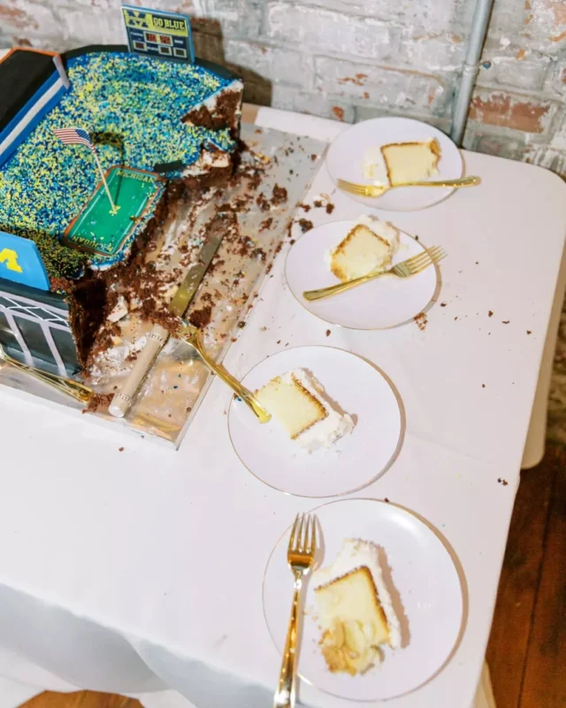 Wedding cakes don’t have to play by the rules—this one brought the Big House to Savannah in the sweetest way✨🎂

Reception venue: @savannahbottleworks @fetewell
Ceremony venue: @bethesdaacademyweddings
Photographer: @mariannelucille
Planner: @spectacularsaturdaysweddings
Content creator: @bffofthebride
Hotel: @perrylanehotel
Hair: @enchantedsalonsav
Florals: @graceandthornsav
Bridal dress: @lovecurvybridal
Tux: @theblacktux
Bridesmaid dresses: @jadorebridal
Officiant: @reverendjoewadas
Trolley: @kellytours
Rentals: @eventworksrentals
DJ: @allaboutyouentertainment

#weddingcake #weddinginspiration #savannahbottleworks #savannahgeorgia #savannahwedding #savannahweddingvenue #georgiawedding #georgiaweddingvenue #fetewell #weddingvenue #eventvenue #historicvenue