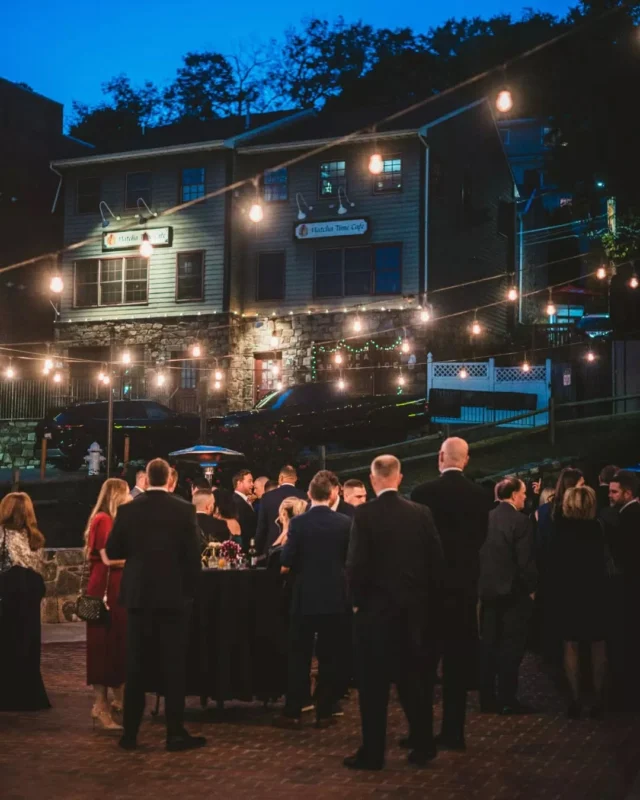 A courtyard lit with string lights, espresso martinis in hand, and the hum of celebration in the air✨🍸

Venue: @mainstreetballroom @fetewell
Photography: @maggiecarmackphoto
DJ: @districtremix
Caterer: @tworiverssteak
HMUA: @lindseynicolemakeup
Dress: @essenseofaustralia