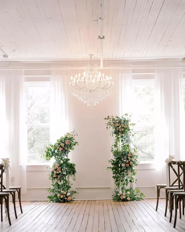 Soft light and seasonal artistry.

Transitioning into a season of high-contrast textures and soft, muted hues. This ceremony palette of blue, pink, and wild green is the perfect example of how a visionary floral design can completely redefine the energy of a historic hall.

Venue @savannahbottleworks @fetewell
Photography: @barefootroyalphotography
Hair + Makeup @lane_makeupartistry
Gown @ivoryandbeau
Dj @allaboutyouentertainment

savannah wedding venue. georgia wedding. wedding floral inspiration. ceremony florals. historic wedding venue.