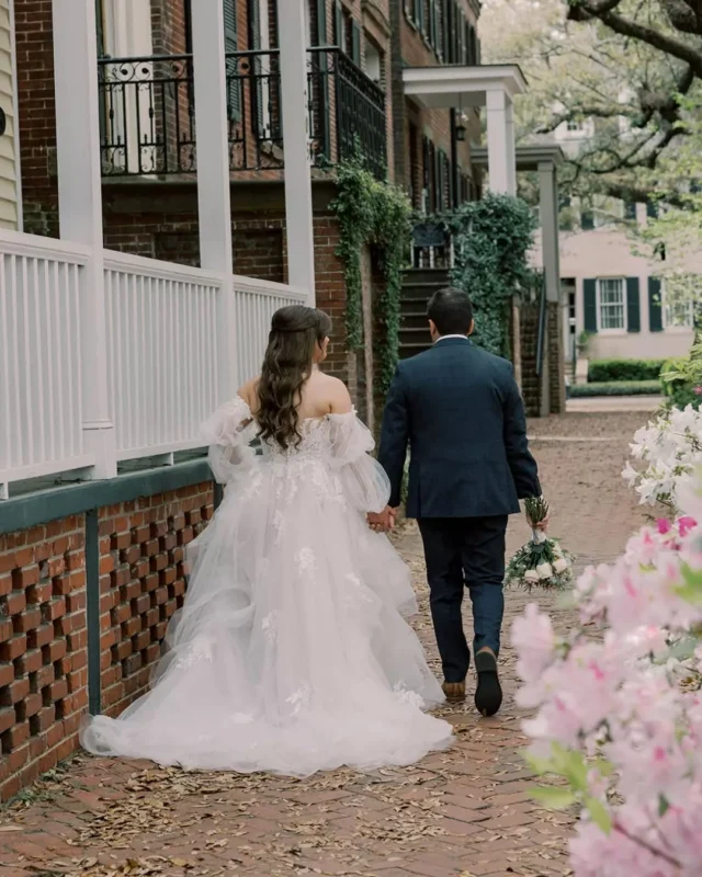 Savannah in full bloom. 🌸 The azaleas are out, the moss is heavy, and the cobblestone streets are at their absolute best.

Venue @savannahbottleworks @fetewell
Photography: @barefootroyaltyphotography 
Hair + Makeup: @lane_makeupartistry
Gown: @ivoryandbeau
DJ: @allaboutyouentertainment

savannah georgia. georgia wedding venue. spring wedding. 2027 bride. savannah wedding venue.