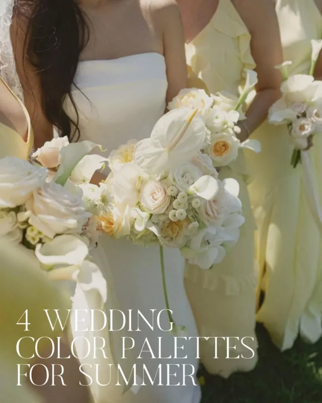Summer 2026 is not holding back on color — and honestly, we're taking notes. From the softness of butter yellow to the boldness of cobalt blue, this year's wedding palettes are all about making a statement.

Whether you're drawn to something soft and dreamy or vibrant and maximalist, the right palette should always feel like you. 

Which palette are you choosing?

Photos 4-5: @jeffandmollie 
Photos 1-3: @susanlyphotography 
Photos 6-7: @photographedbydrew
Photos: 8-9: @liveslowproductions 

summer wedding ideas. maximalist wedding. georgia wedding venue. maryland wedding venue. 2026 wedding. summer wedding palette. wedding inspiration.