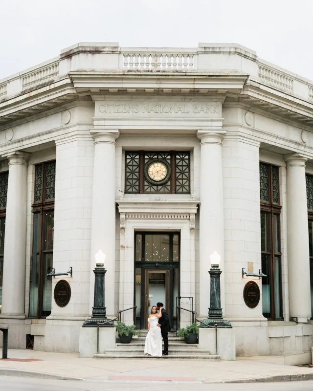 A historic building gives a wedding day a lot to work with, and this @citizensballroom day is exactly why.

Nia and Tim leaned into all of it. Their invitation suite featured an illustration of the building, a thoughtful touch that set the tone from the start, and the black and white palette looked clean and timeless against all that marble. Soft sage green added warmth in all the right places. 

Every detail felt chosen with care, from the first piece of paper to the last dance, and @sleepingbeedesigns kept it all connected. It’s always special to watch a couple’s personality come through in a space like this, and theirs came through in every corner.

Venue: @citizensballroom @fetewell
photo: @93weddingcollective
Planning: @sleepingbeedesigns 
Catering: @celebrationsfrederick 
Florals: @hudugi.design 
Hair: @looks_by_cami 
Makeup: @makeupbyjayastudio 
Photo Booth: @premierpicsmaryland 
Rentals: @youreventsbyewaji